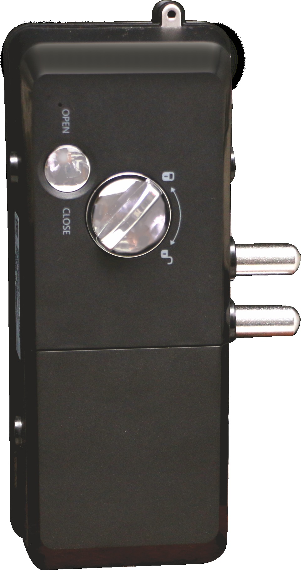 Black Digital Door Locks- Hdl-rg24 Glass Door Lock 2 Way Rim Lock
