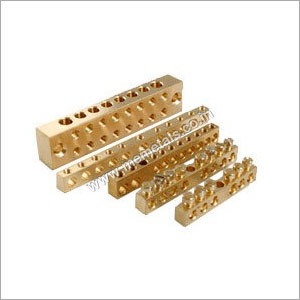 Brass Neutral Bars - Polished Finish, Various Dimensions | Surface Mounting for Electrical Applications, IEC Standard