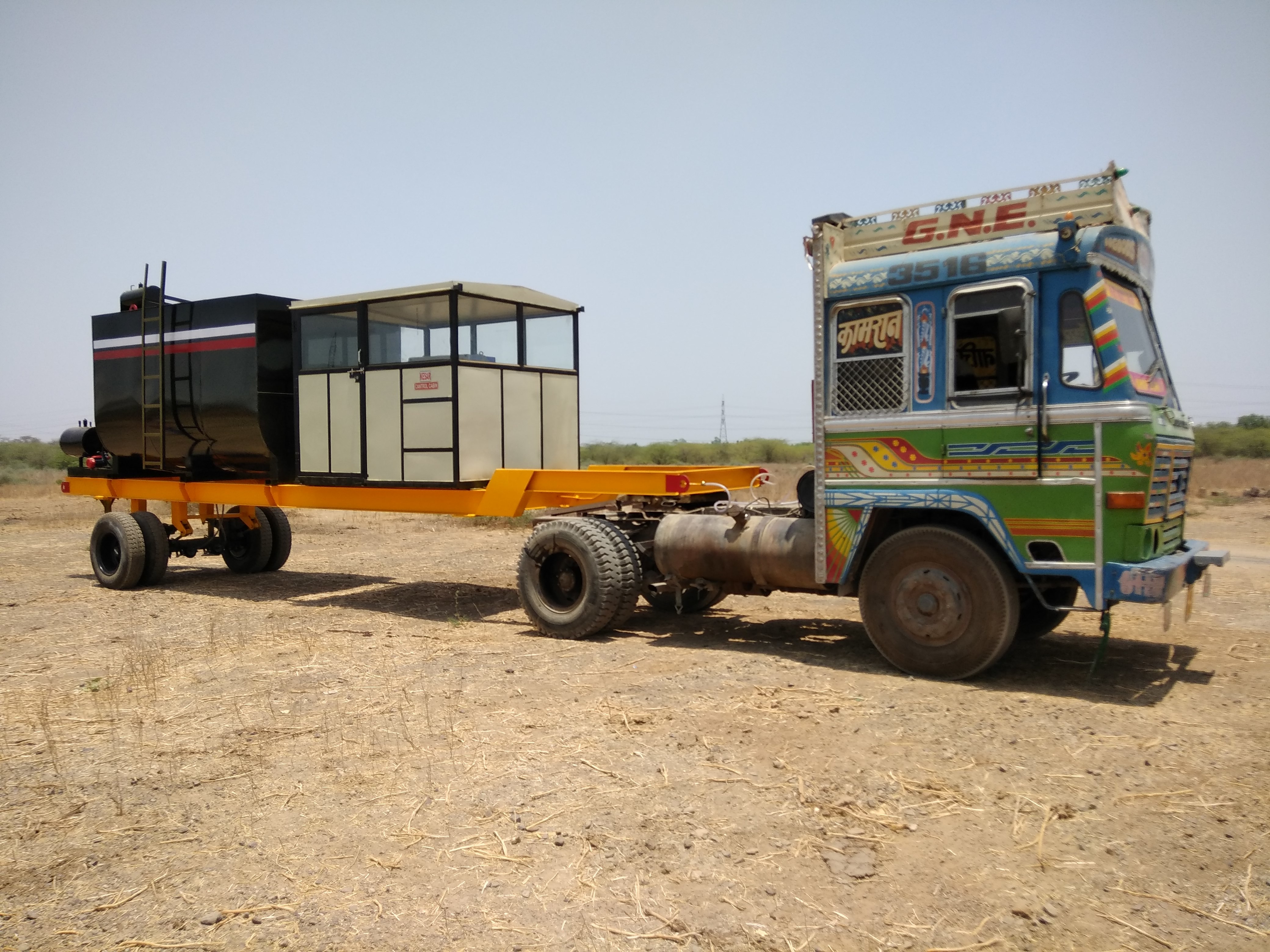 Mobile Wet Mix Macadam Plant - Mild Steel, Standard Size, Yellow | Semi-automatic, Precise Material Blending, 150 To 200 Tons/hour Capacity