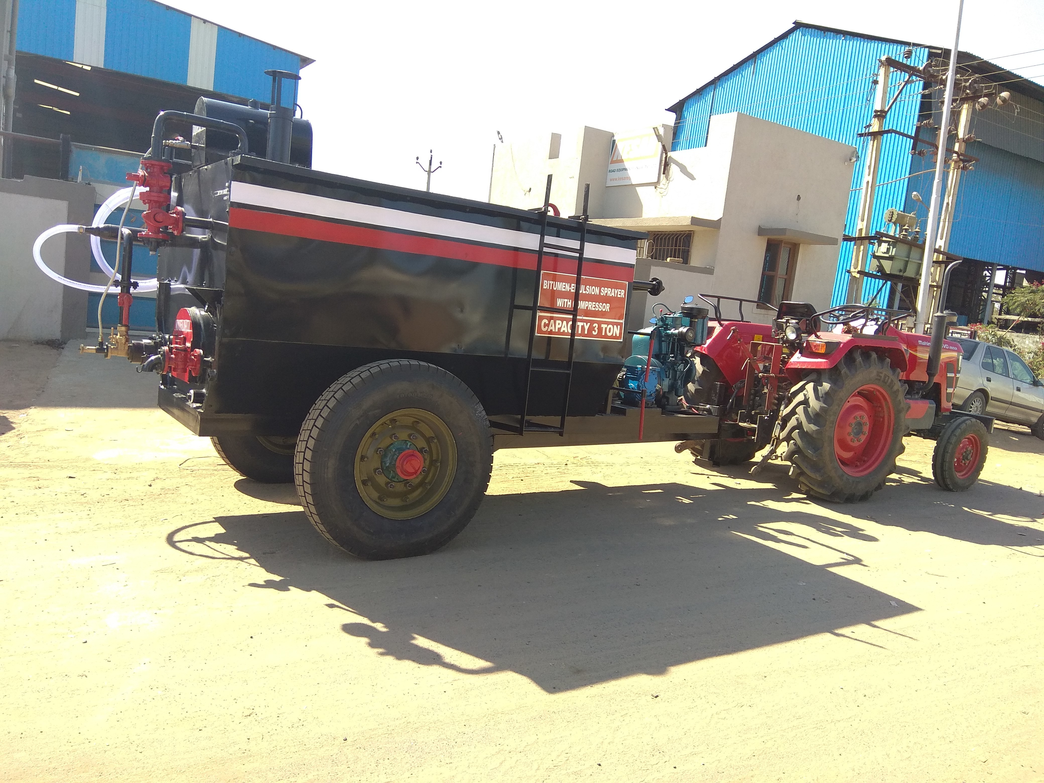 Apollo Bitumen Emulsion Sprayer - Insulated Tank, 2500/3000 Litres Capacity | Semi-automatic, Air Cooled Diesel Engine, High Efficiency Heating System, Human Machine Interface