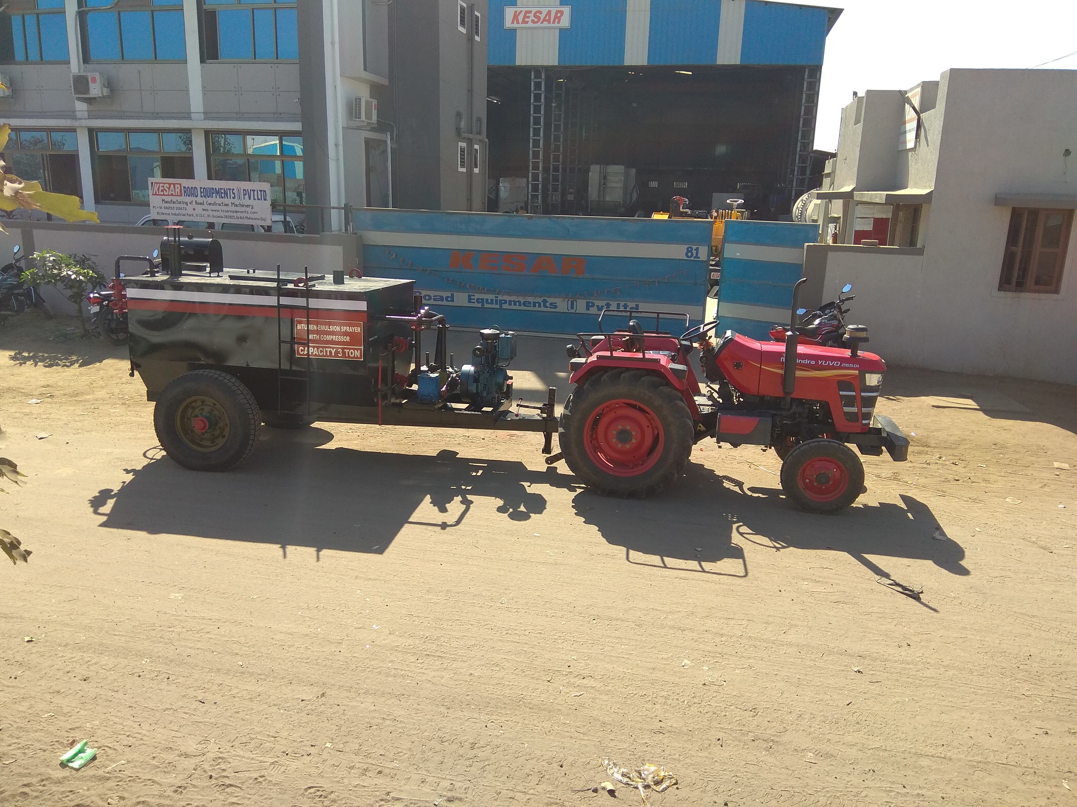 Apollo Bitumen Emulsion Sprayer - Insulated Tank, 2500/3000 Litres Capacity | Semi-automatic, Air Cooled Diesel Engine, High Efficiency Heating System, Human Machine Interface