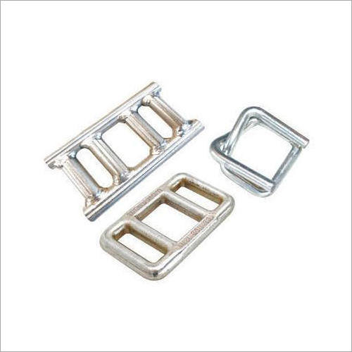 One Way Lashing Buckle - Stainless Steel, Size Options: 16-50 mm, Coated Finish, Standard Design, Plated Metal Pattern