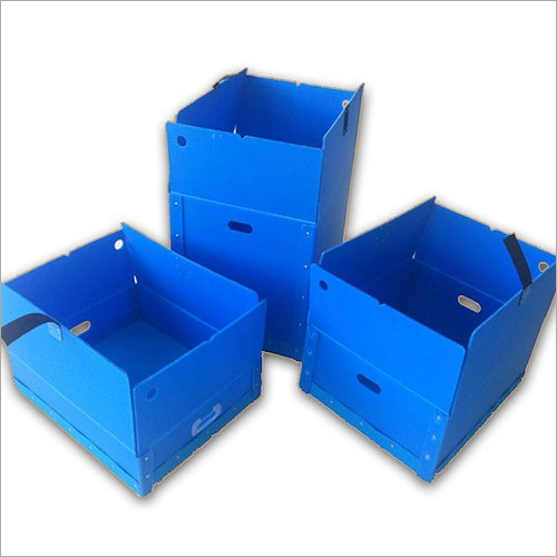 Polypropylene Corrugated Box - Printing Color: Blue