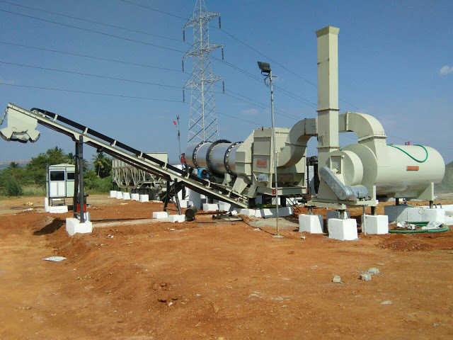Asphalt Drum Mixing Plant - 20 To 120 Tons Capacity, 40,000 Weight , Automatic Siemens Gray Color , 6 To 12 Months Warranty , Computerized Features
