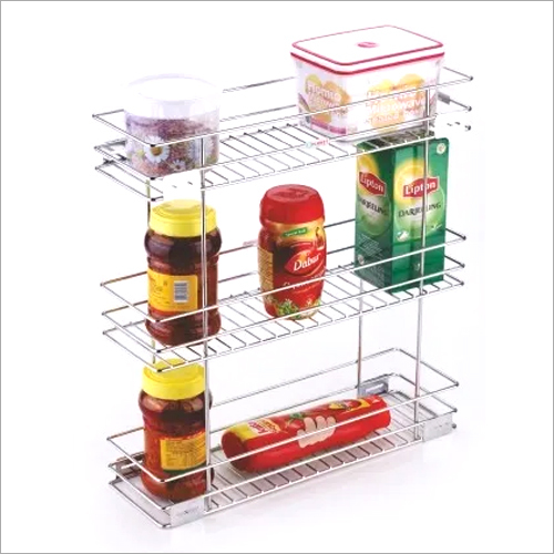 Stainless Steel Kitchen Trolley Basket