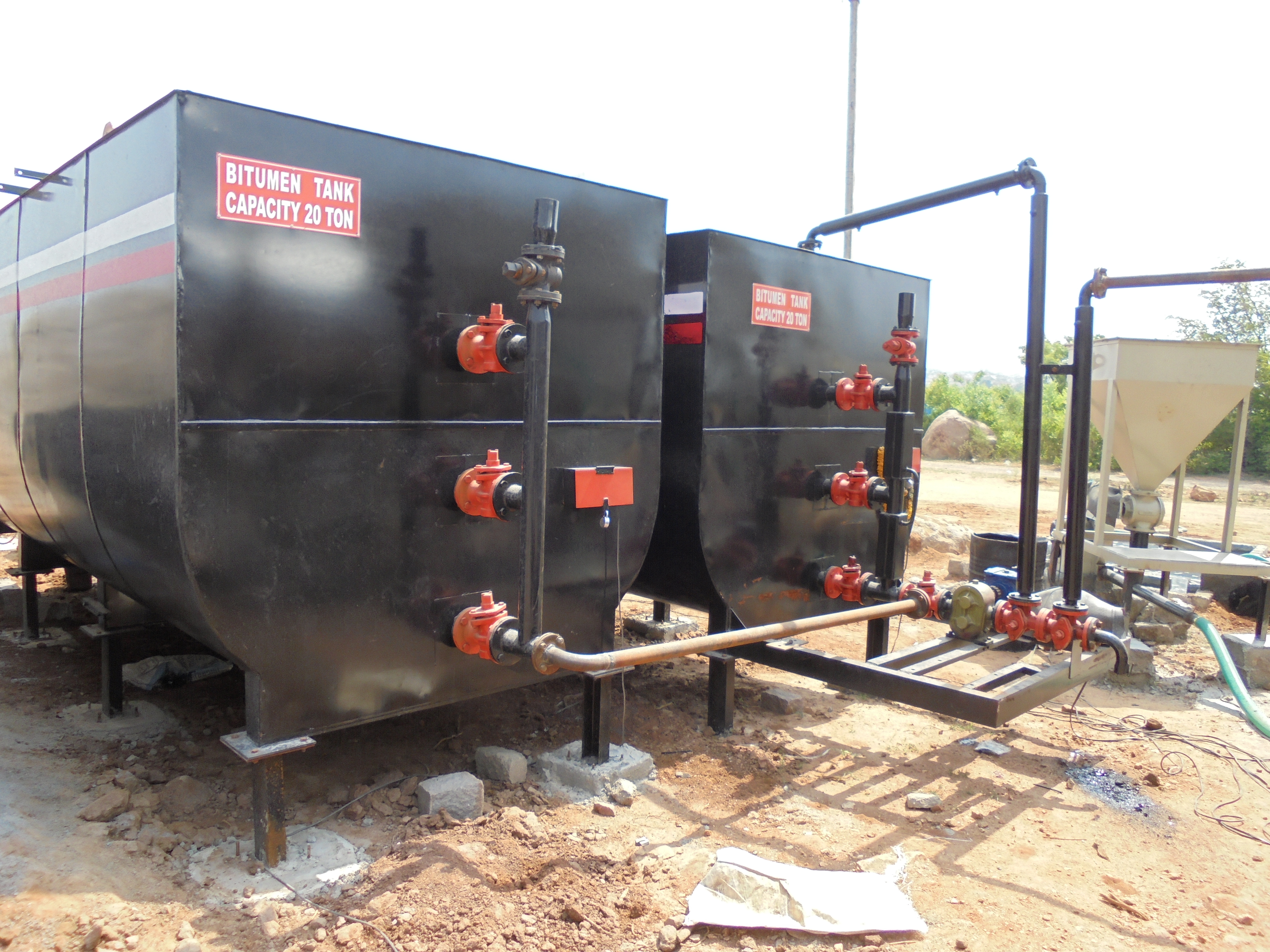 Black Direct Heating Bitumen Storage Tank