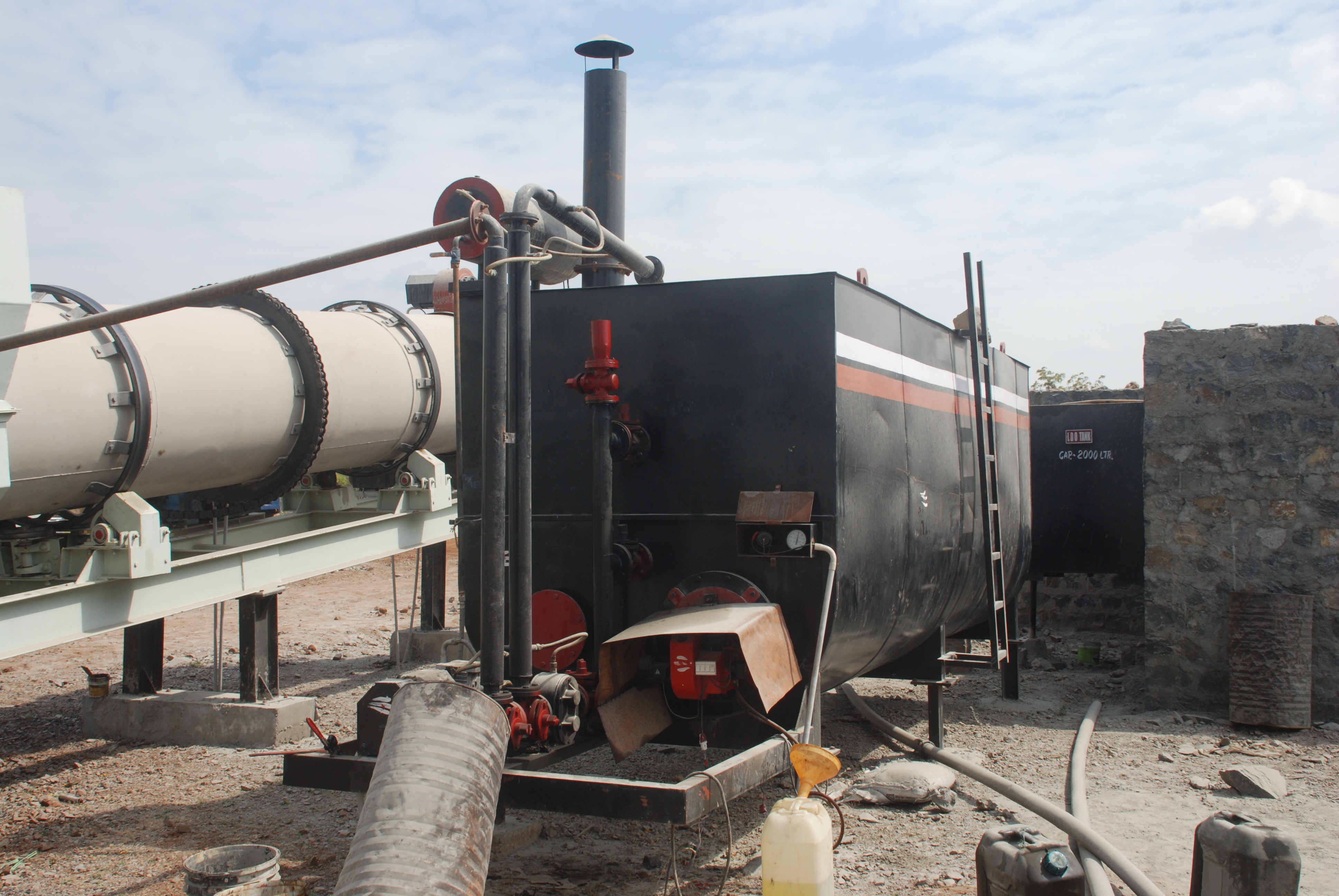 Black Direct Heating Bitumen Storage Tank