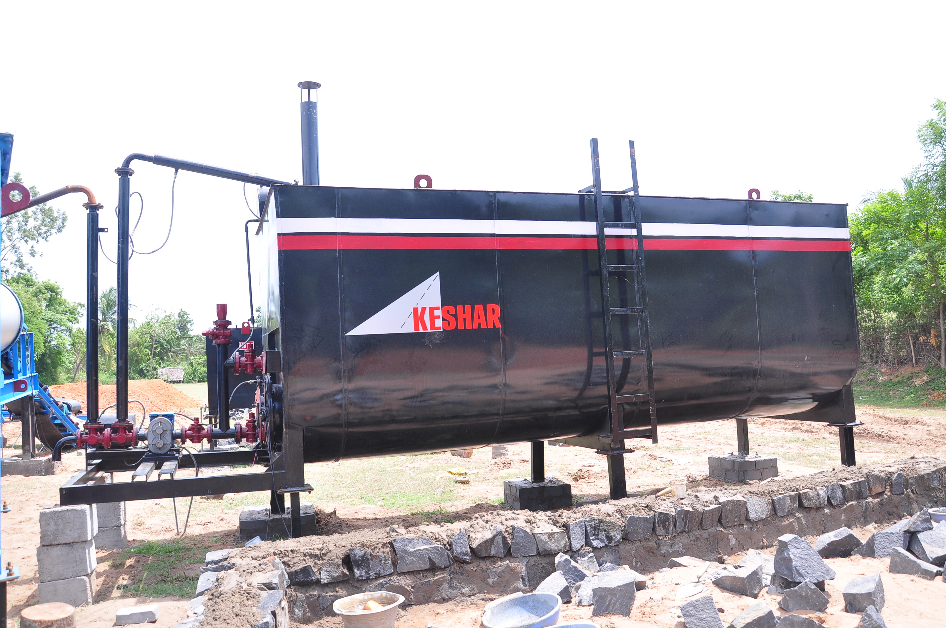 Black Direct Heating Bitumen Storage Tank
