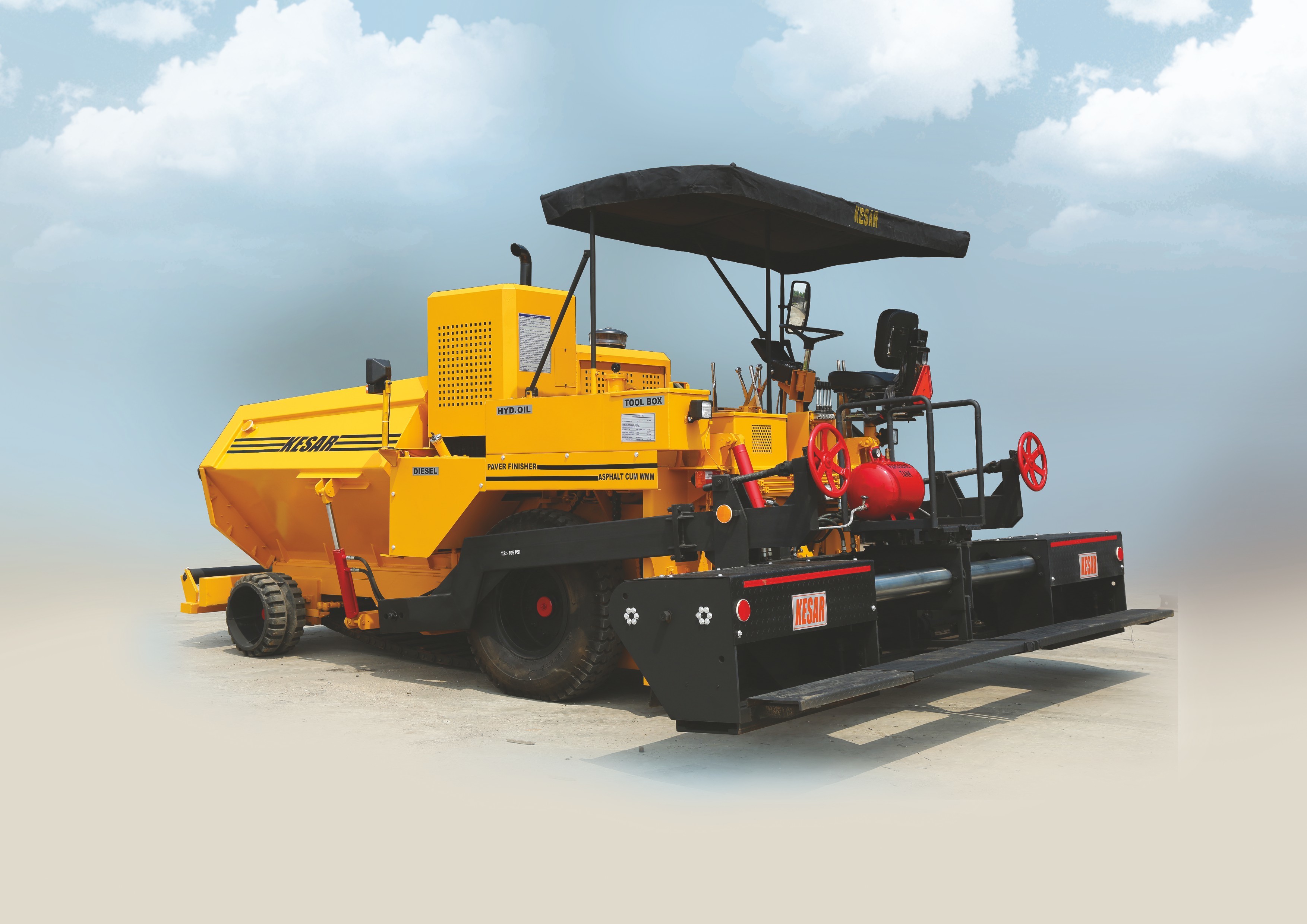 Semi-automatic Mechanical Road Paver