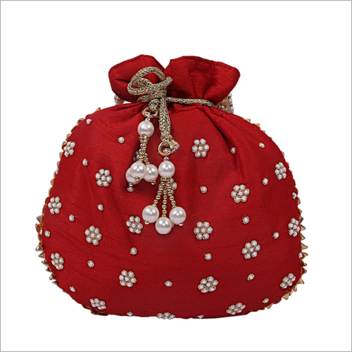 Ladies Beaded Pouch Bag