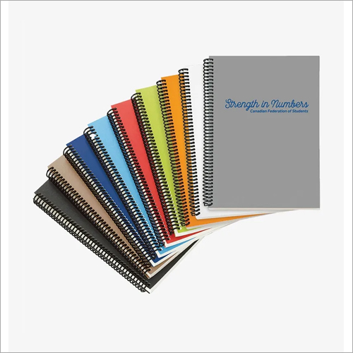 Spiral Notebook - Paper Material, Multiple Sizes Available | Plain Style Writing Pad for Everyday Use