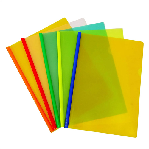 Plastic Sliding Bar File - Plastic Material, Official Use, Plain Style | Versatile Document Organizer for Efficient File Management