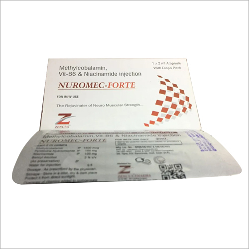 Methylcobalamin, Vitamin B6 & Nicotinamide Injection - 10 mL Liquid Form | Essential Nutritional Deficiency Therapy