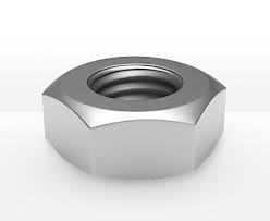 Stainless Steel Hex Nut - Color: Silver White