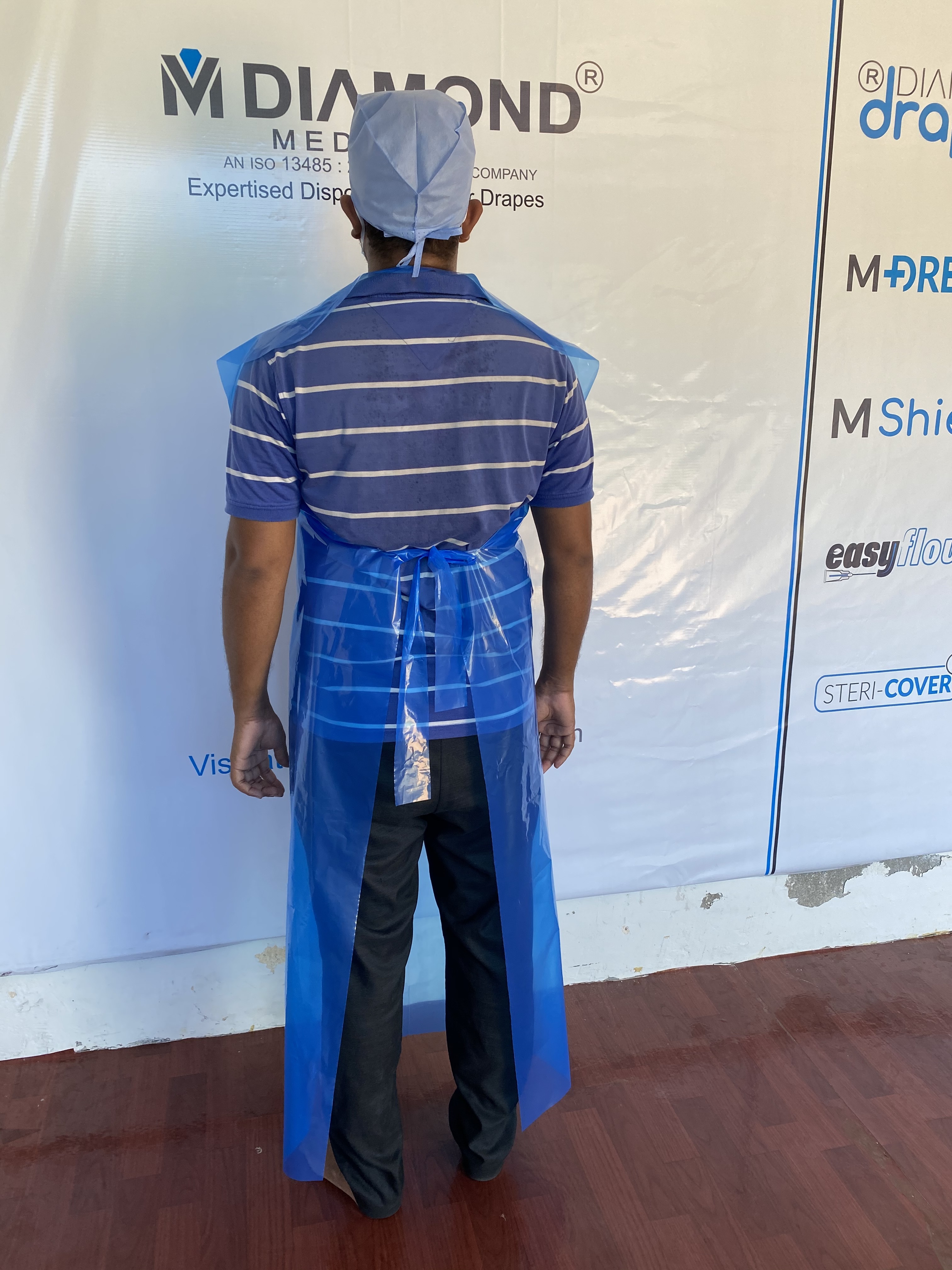 Green Disposable Poly Apron