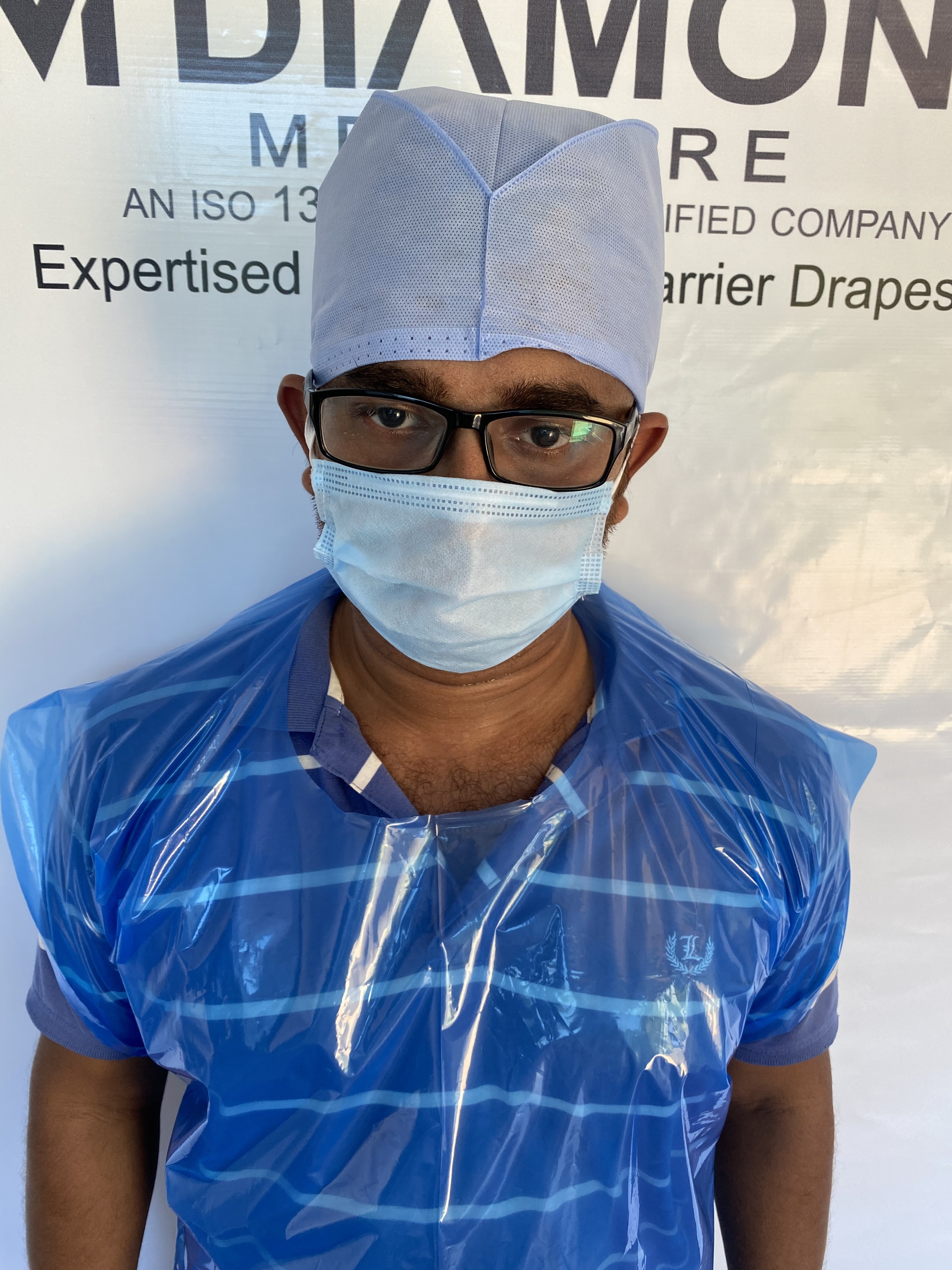 Green Disposable Poly Apron