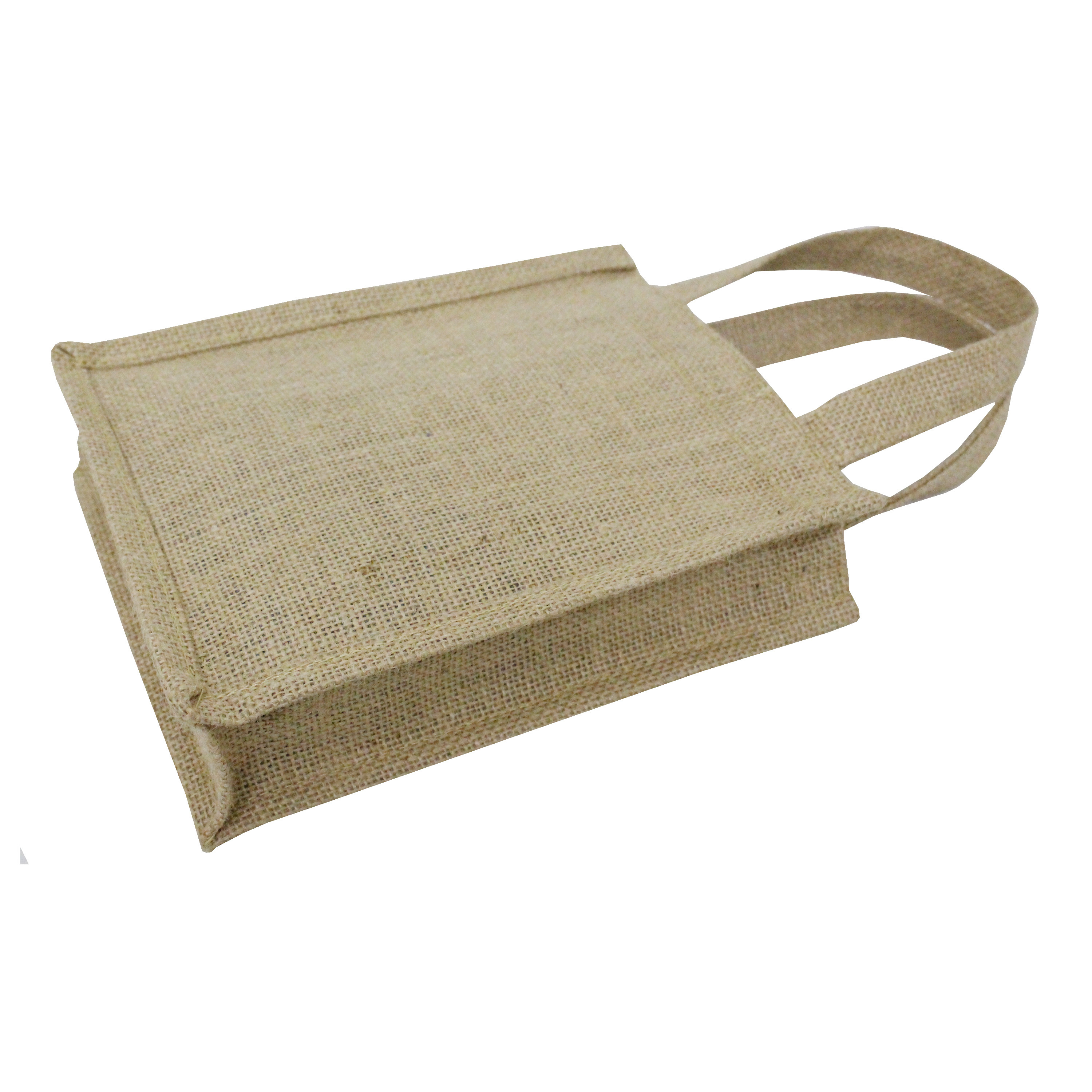 Customized Pp Laminated Jute Tote Bag With Inside Pocket