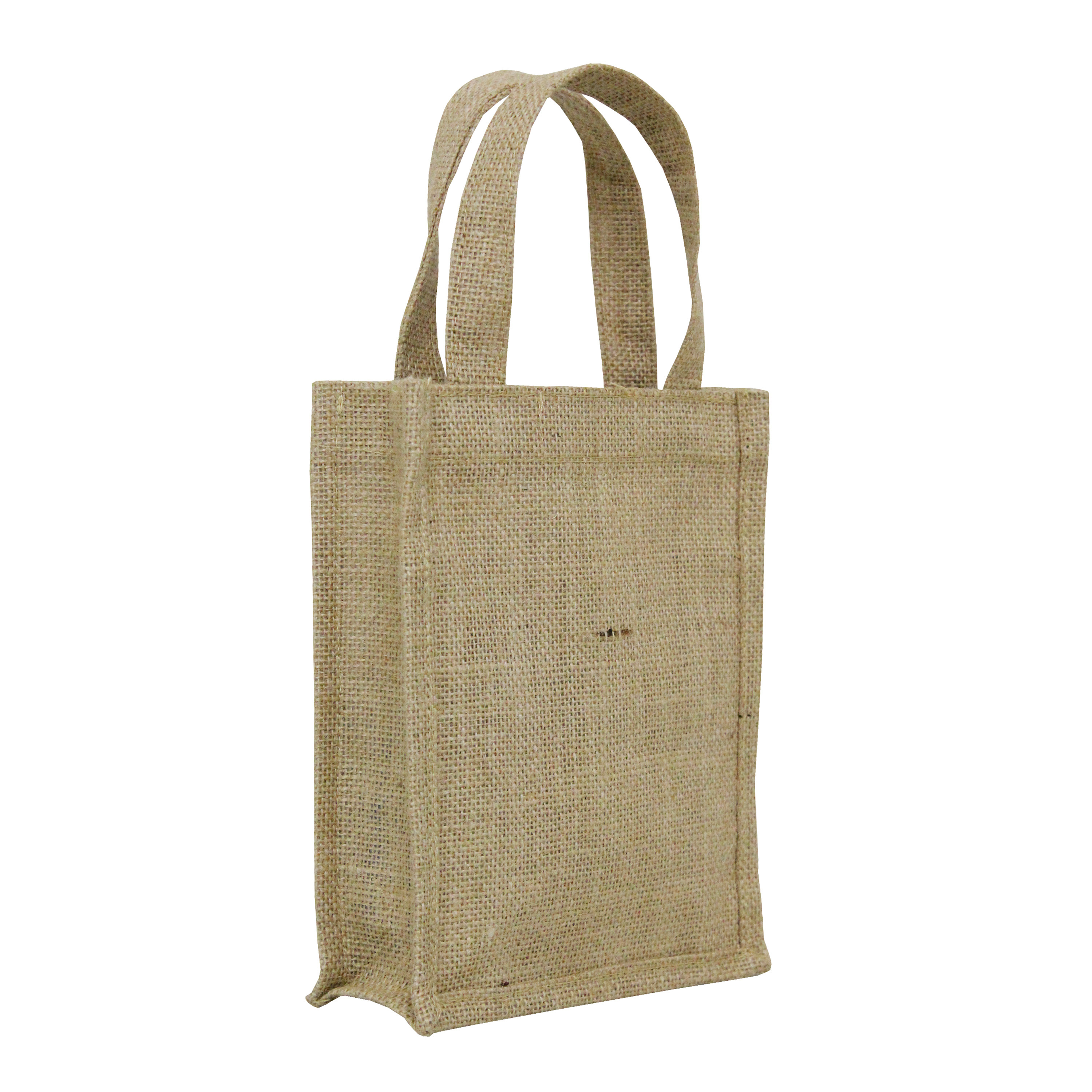 Customized Pp Laminated Jute Tote Bag With Inside Pocket