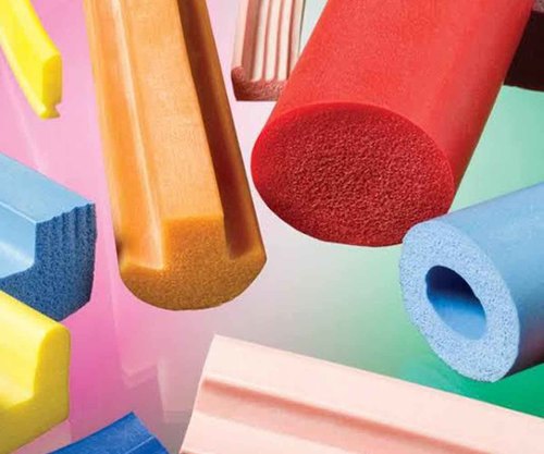 Silicone Sponge Extrusion Profile - Color: Multiccolor