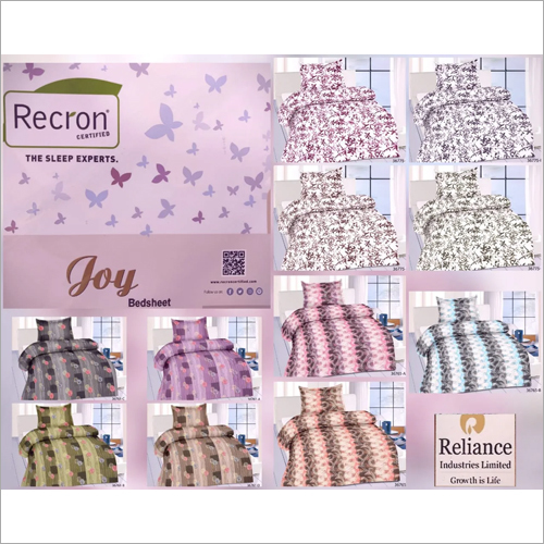 Printed Joy Bed Sheet - Full Size Multicolor, Washable and Weather Resistant with Vibrant Printed Designs