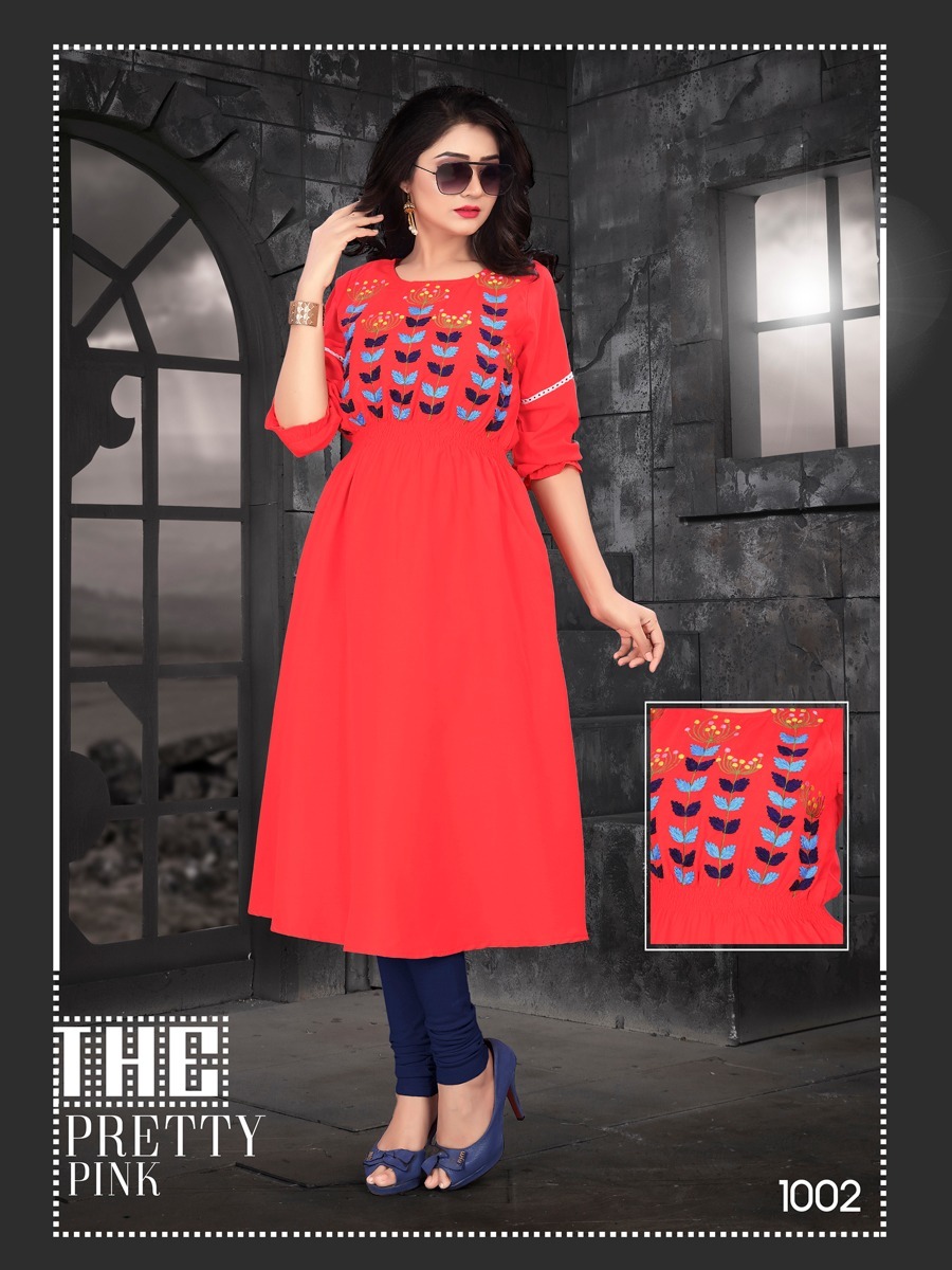 Sweet Look Maslin Work Kurti Catalogue - Signature Maslin Fabric, Size M(38) L(40) Xl(42) Xxl(44), 48 Inches Length, Printed Design - Washable, Ideal For All Seasons, For Ladies