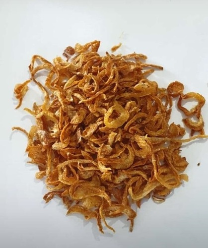 Crispy Fresh Fried Onion - Flakes, Regular Dehydration Method, Shelf Life 2 Years, Preserved In Dry And Cool Place, Dried Style