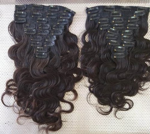 Natural Brown Clip In Hair Extensions