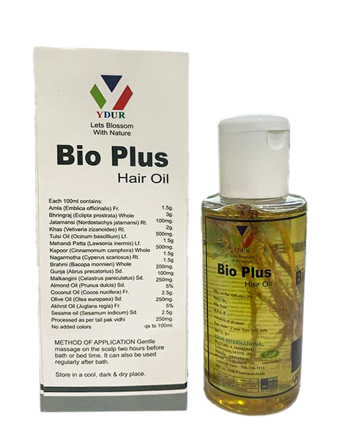 Bio Hair Oil - 100 Ml | Natural Herbal Ingredients, Preservative-free, Efficacious Formula For Long, Lustrous, Silky Hair