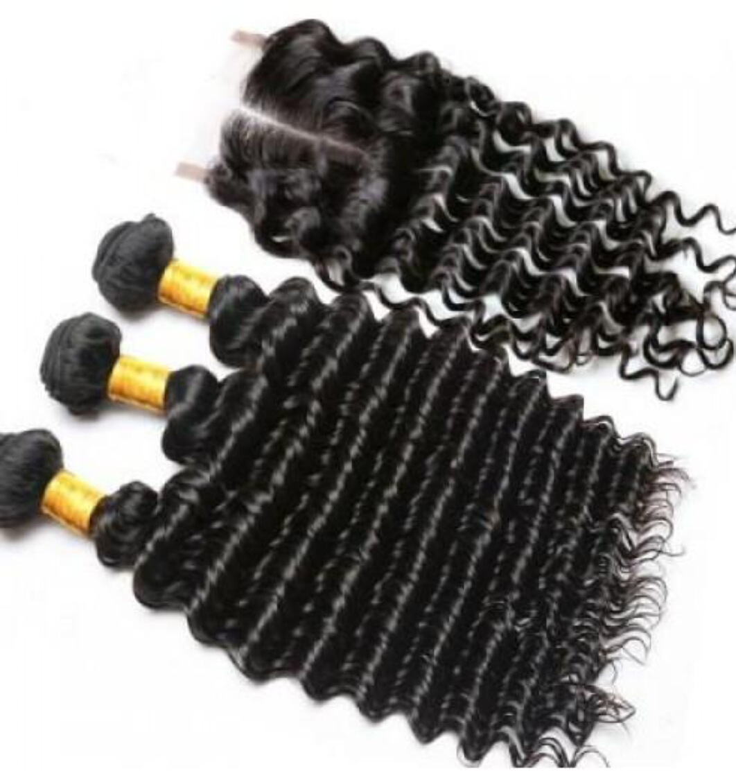 Natural Brown Deep Wave Human Hair
