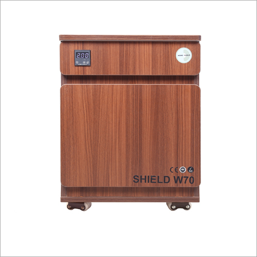 Mild Steel American Walnut With Caster Wheels Uv Sterilization Box