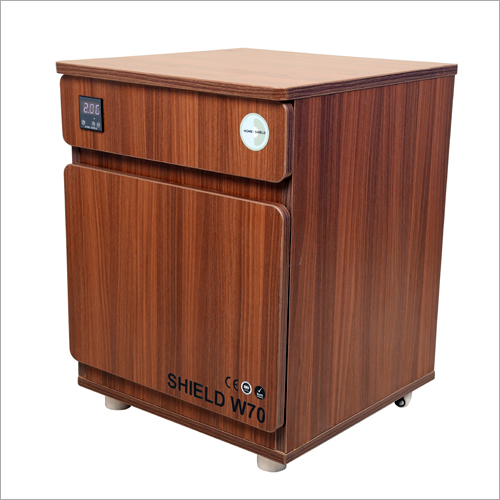 Mild Steel American Walnut With Caster Wheels Uv Sterilization Box