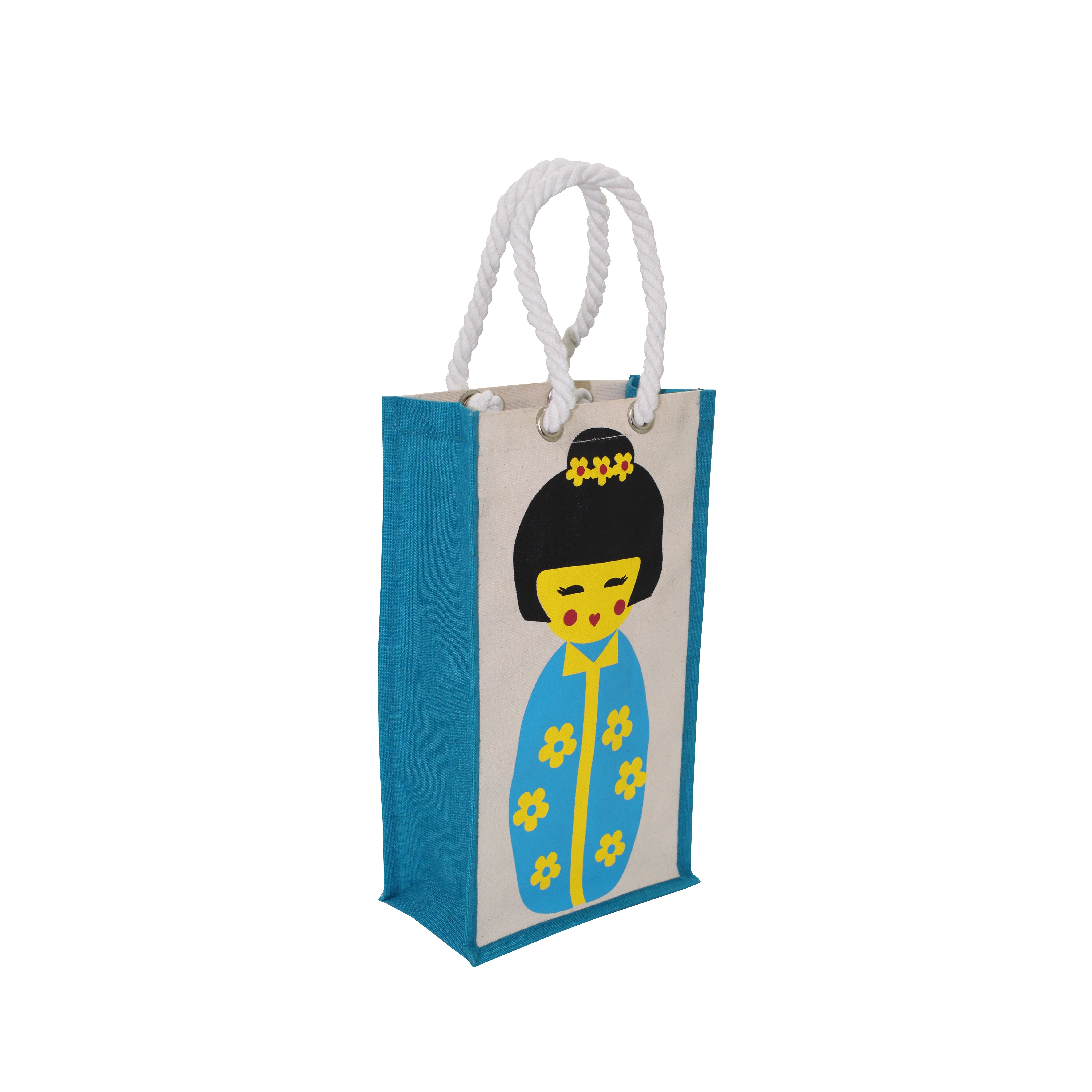 10 Oz Pp Laminated Canvas Tote Bag With Twisted Rope Handle Capacity: 2 Bottle Pcs/min