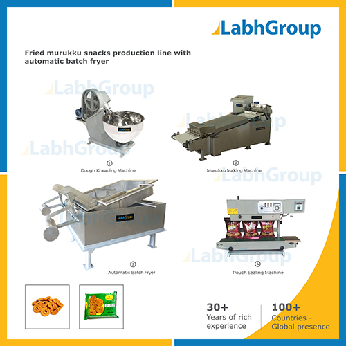 Indian Fried Murukku Making Machines Capacity: 100 Kg/Hr