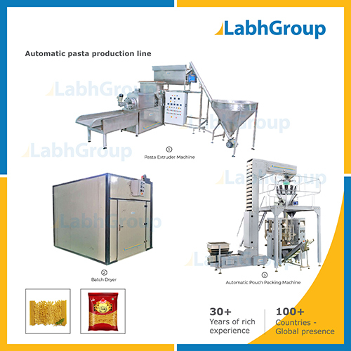 Dry Pasta Making Machine - Production Plant Capacity: 500 Kg/Hr