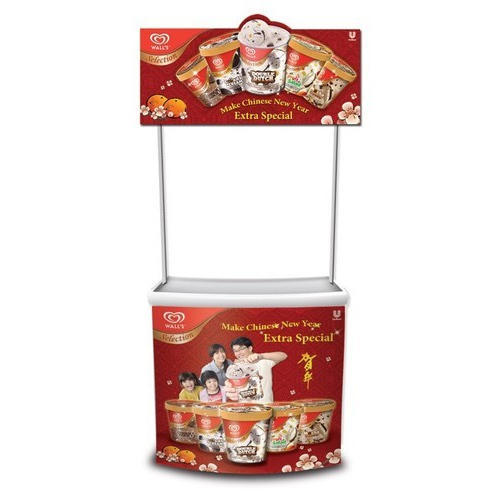Promotional Demo Table - Pvc Material, Custom Length And Color Options , Durable Eco-solvent Media Printing For Eye-catching Banners