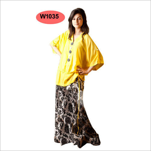 Washable Ladies Designer Kurti With Palazzo