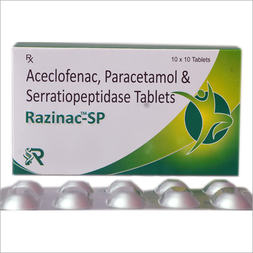 Aceclofenac Paracetamol And Serratiopeptidase Tablets