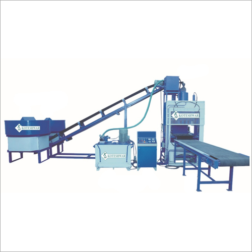 Fully Automatic Fly Ash Bricks Machine - 10 Pcs Capacity, Hydraulic Pressure Method | 1 Year Warranty, Belt System Integration