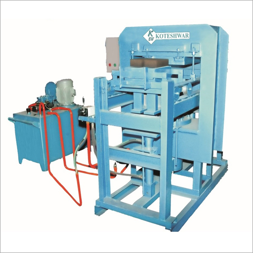 Paver Block 2Pcs And Fly Ash Bricks Machine - Hydraulic Pressure Method, 1 Year Warranty | Ideal for Efficient Bricks Making