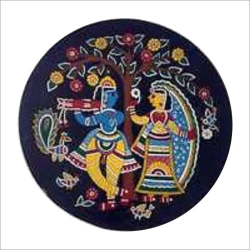 Radhe Krishna Tikli Art Handmade Painting