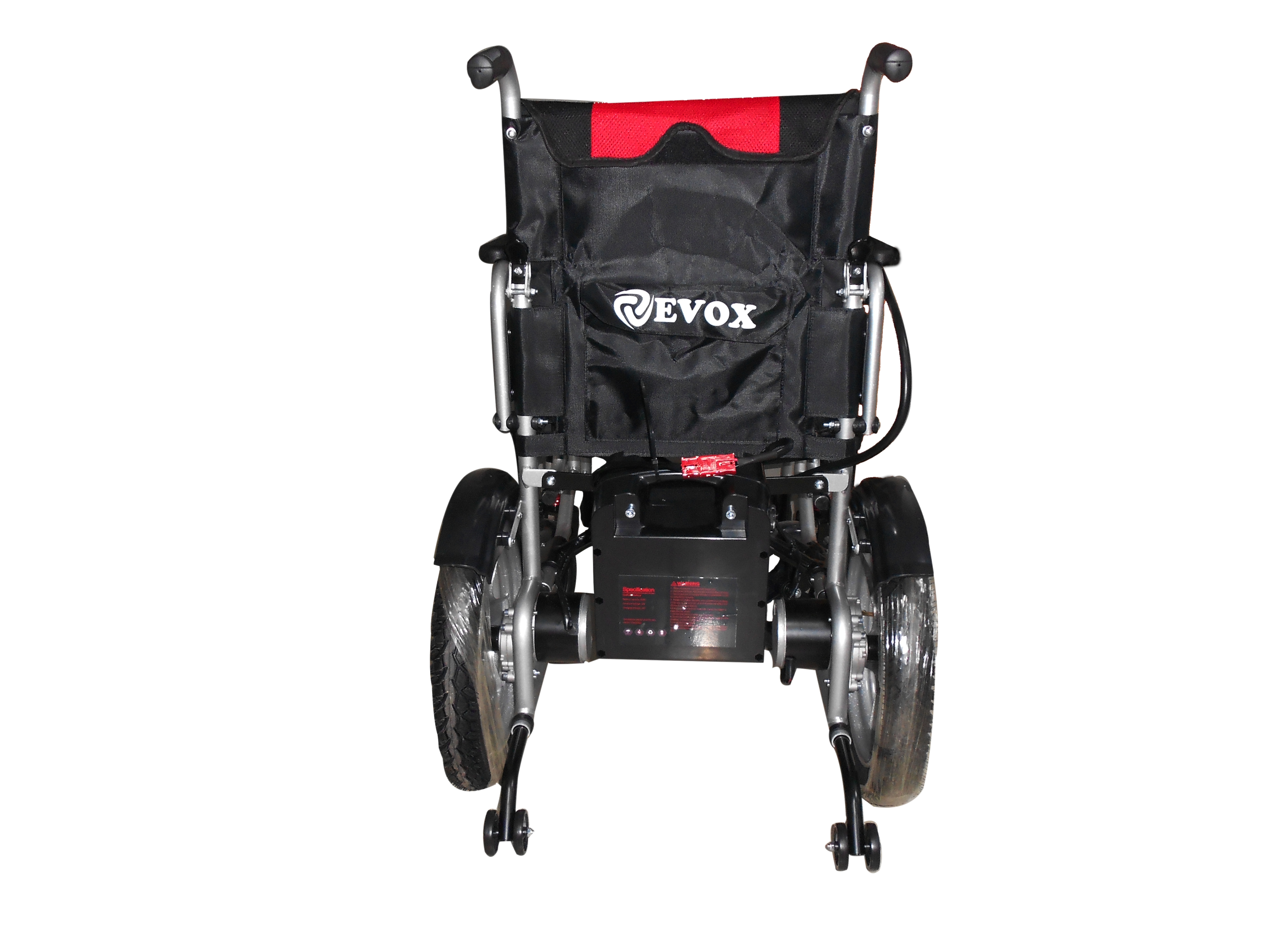 Evox Wc-102m With Mag Wheel Foldable Dual Operation Power/ Electric Wheelchair Backrest Height: 395 Millimeter (Mm)