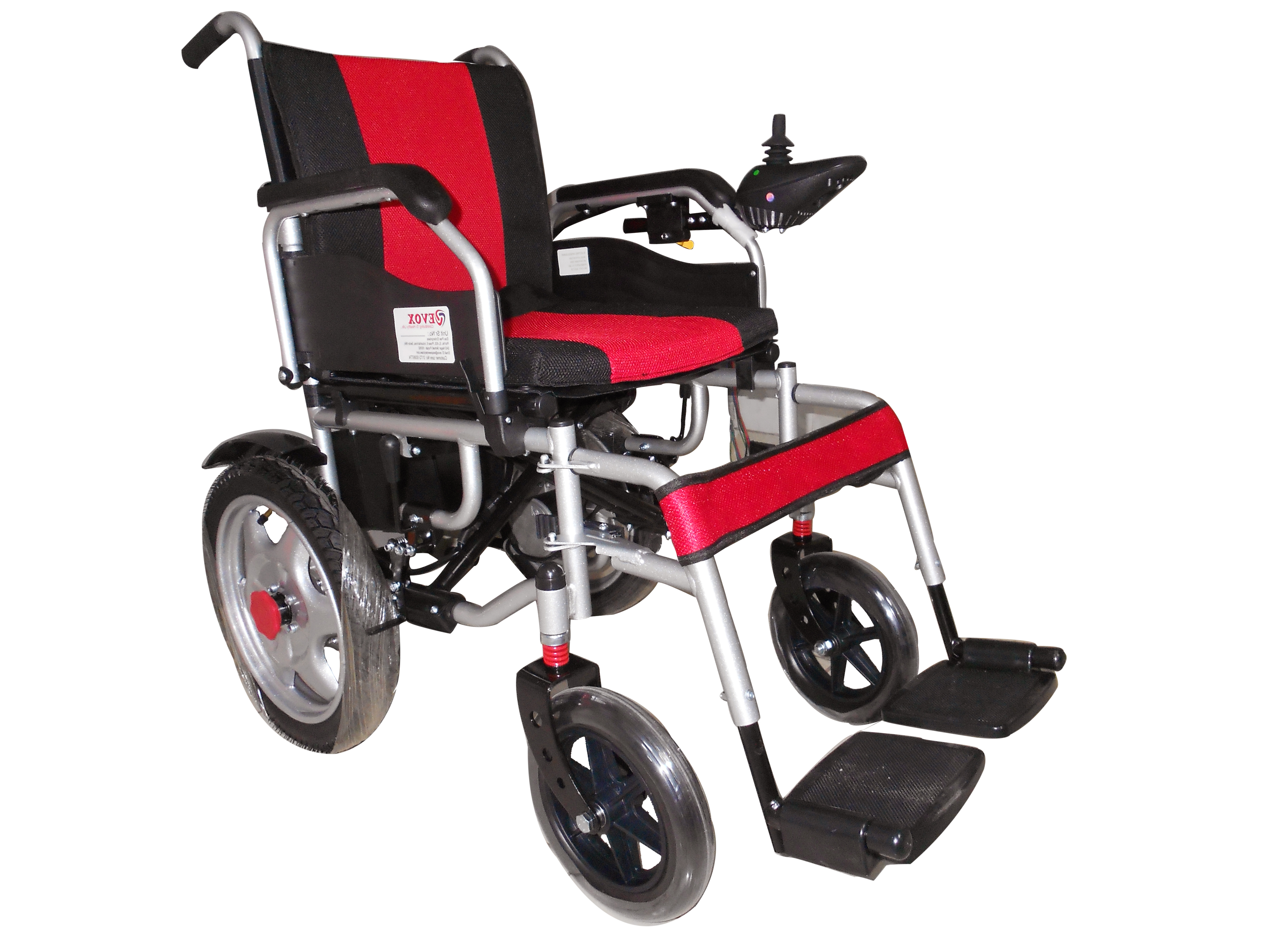 Evox Wc-102m With Mag Wheel Foldable Dual Operation Power/ Electric Wheelchair Backrest Height: 395 Millimeter (Mm)