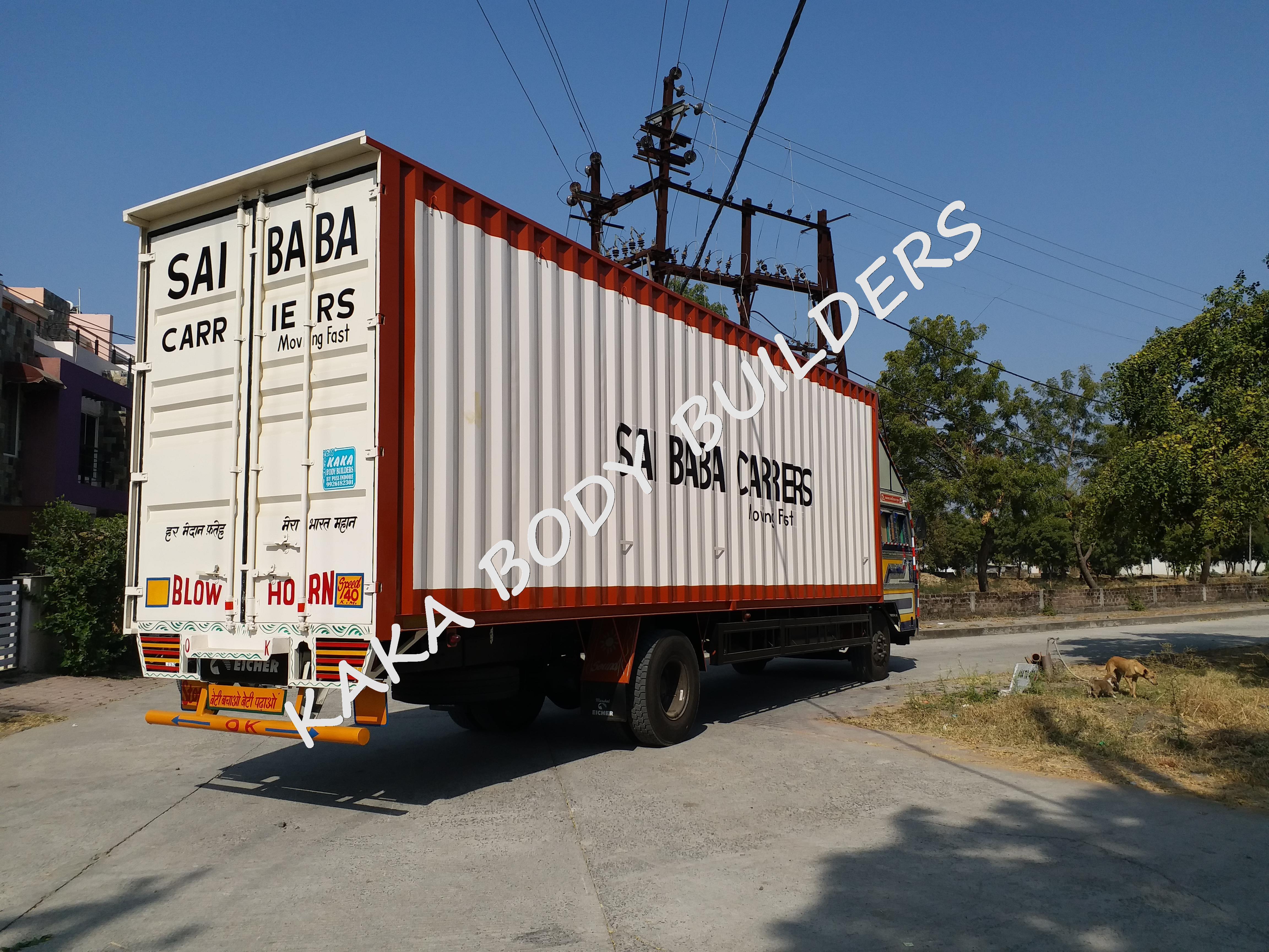 Truck Container Body - Mild Steel, 32 Feet Long X 9.5 Feet High, Dry Cargo Container, 30-40 Ton Capacity, Durable Double Coating | For Logistics Transportation Applications