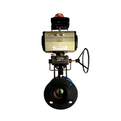 3 pc Pnumatic Operated Ball Valve