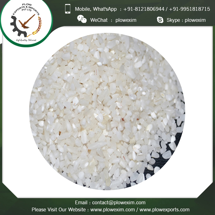 White 100% Broken Rice - Well Milled, Double Polished, Sortex Cleaned | Moisture 13% Max, Broken Ratio 2% Max, Shelf Life 24 Months, Packed In Various Sizes