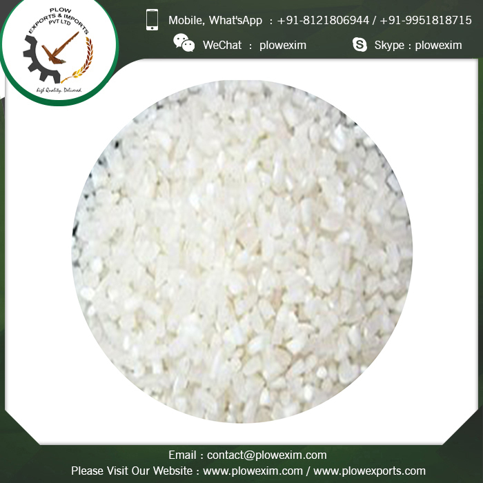 White 100% Broken Rice - Well Milled, Double Polished, Sortex Cleaned | Moisture 13% Max, Broken Ratio 2% Max, Shelf Life 24 Months, Packed In Various Sizes