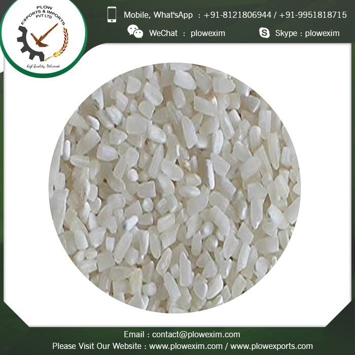 White 100% Broken Rice - Well Milled, Double Polished, Sortex Cleaned | Moisture 13% Max, Broken Ratio 2% Max, Shelf Life 24 Months, Packed In Various Sizes