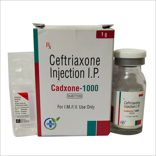 Ceftriaxone Injection IP - 1000 mg Dosage | Effective Treatment for Bacterial Infections, Surgical Prophylaxis