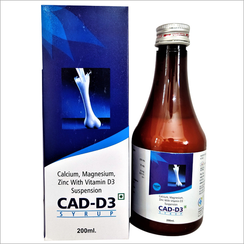 200 Ml Calcium Magnesium Zine With Vitamin D3 Suspension General Medicines