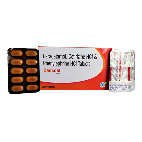 Paracetamol Cetirizine Hci और Phenylephrine Hci गोलियाँ